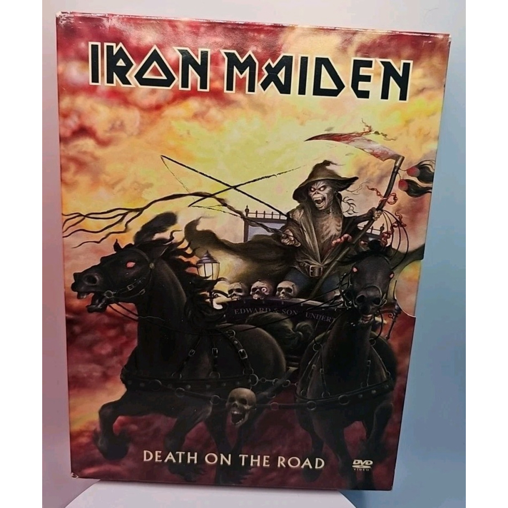 Iron Maiden : Death on the Road (DVD, 2005, 3 Disc Set) With Slipcover & Booklet